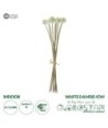 GloboStar® Artificial Garden WHITE DANDELION BOUQET 21358 Τεχνητό Διακοσμητικό Ταραξάκο Μπουκέτο Y54cm
